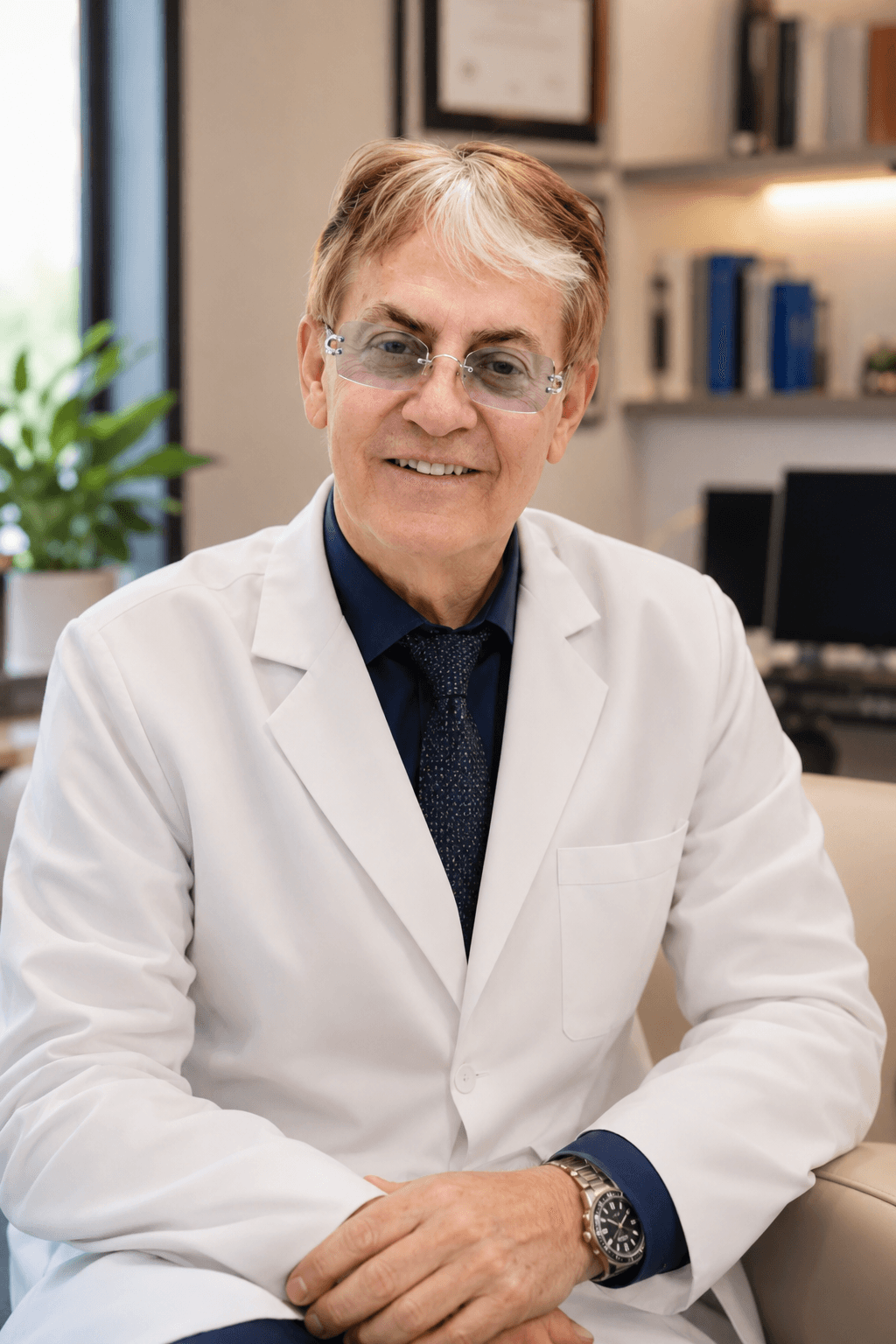 Retrato del Dr. Ariel, fundador de Kaloni y director médico de Albya.